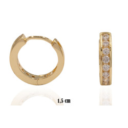 Kolczyki CM miedź pozłacana 14k - MF39390