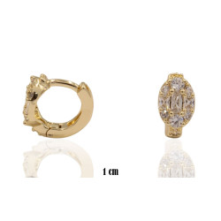 Kolczyki CM miedź pozłacana 14k - MF39380