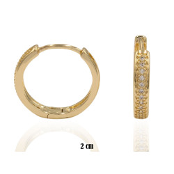 Kolczyki CM miedź pozłacana 14k - MF39391