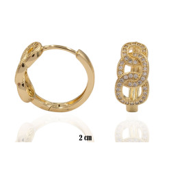 Kolczyki CM miedź pozłacana 14k - MF39377