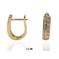 Kolczyki CM miedź pozłacana 14k - MF39392