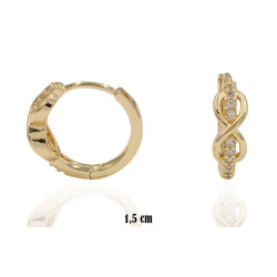 Kolczyki CM miedź pozłacana 14k - MF39373