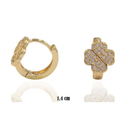 Kolczyki CM miedź pozłacana 14k - MF39379