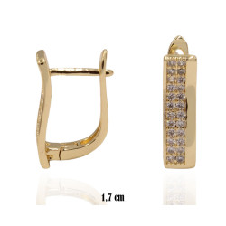 Kolczyki CM miedź pozłacana 14k - MF39393