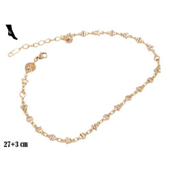 Bransoletka Xuping na kostkę pozłacana 18k - MF38639