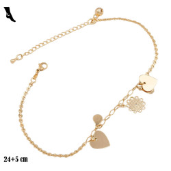 Bransoletka Xuping na kostkę pozłacana 18k - MF38640