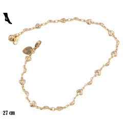 Bransoletka Xuping na kostkę pozłacana 18k - MF38645