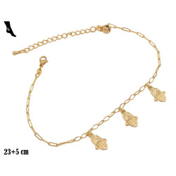 Bransoletka Xuping na kostkę pozłacana 18k - MF38646