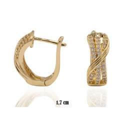 Kolczyki CM miedź pozłacana 14k - MF39394