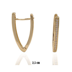 Kolczyki CM miedź pozłacana 14k - MF39408