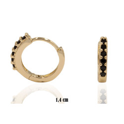 Kolczyki CM miedź pozłacana 14k - MF39411