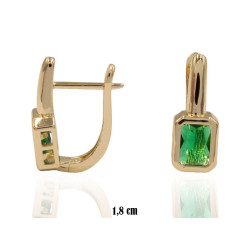 Kolczyki CM miedź pozłacana 14k - MF39414