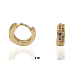 Kolczyki CM miedź pozłacana 14k - MF39425