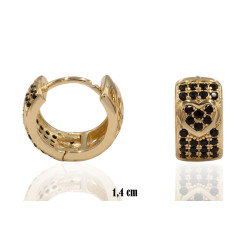 Kolczyki CM miedź pozłacana 14k - MF39426