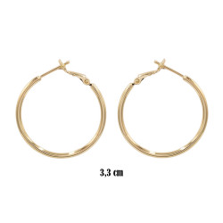 Kolczyki CM miedź pozłacana 14k - MF39576