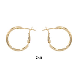 Kolczyki CM miedź pozłacana 14k - MF39578