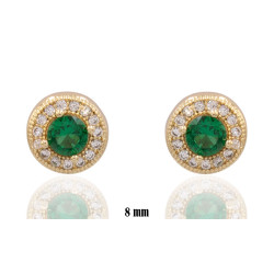 Kolczyki CM miedź pozłacana 14k - MF39642