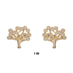 Kolczyki CM miedź pozłacana 14k - MF39669