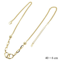 Naszyjnik Merebilo CM miedź pozłacany 14k - MF41329