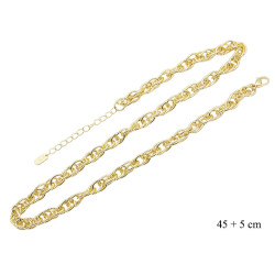 Naszyjnik CM miedź pozłacany 14k - MF41214