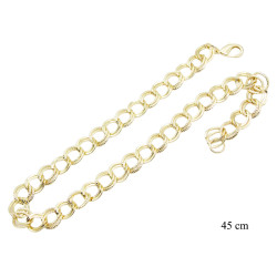 Naszyjnik CM miedź pozłacany 14k - MF41213