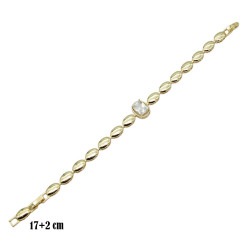 Bransoletka CM miedź pozłacana 14k - MF41283