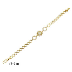 Bransoletka CM miedź pozłacana 14k - MF41250