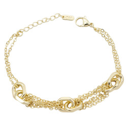 Bransoletka CM miedź pozłacana 14k - MF41155