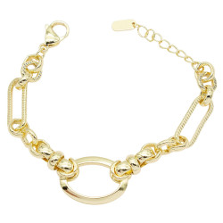 Bransoletka CM miedź pozłacana 14k - MF41156