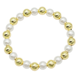 Bransoletka CM miedź pozłacana 14k - MF41163