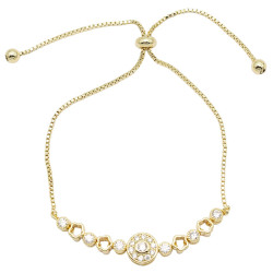 Bransoletka CM miedź pozłacana 14k - MF41220