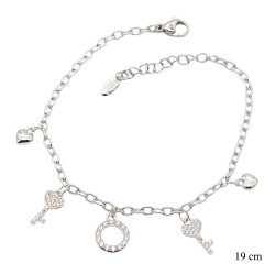 Bransoletka Xuping Rodowana - MF40307