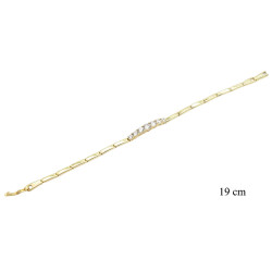 Bransoletka Xuping pozłacana 14k - MF40297