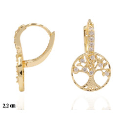 Kolczyki CM miedź pozłacana 14k - MF41364