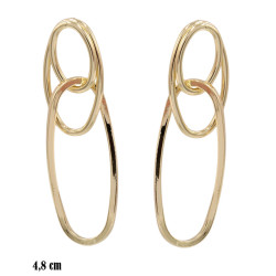 Kolczyki CM miedź pozłacana 14k - MF41224