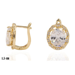 Kolczyki CM miedź pozłacana 14k - MF41237