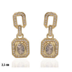 Kolczyki CM miedź pozłacana 14k - MF41302