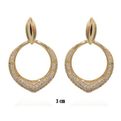 Kolczyki CM miedź pozłacana 14k - MF41304