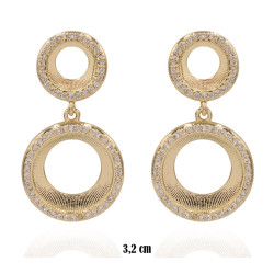 Kolczyki CM miedź pozłacana 14k - MF41303