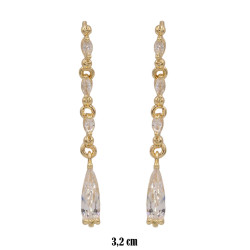 Kolczyki CM miedź pozłacana 14k - MF41305