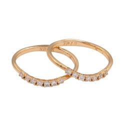 Pierścionek Xuping pozłacany 18k - MF40404