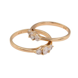 Pierścionek Xuping pozłacany 18k - MF40414