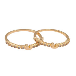 Pierścionek Xuping pozłacany 18k - MF40415