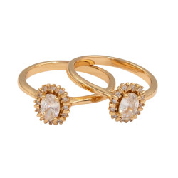 Pierścionek Xuping pozłacany 18k - MF40405