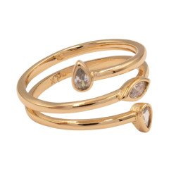 Pierścionek Xuping pozłacany 18k - MF40413