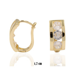 Kolczyki CM miedź pozłacana 14k - MF41285