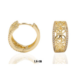 Kolczyki CM miedź pozłacana 14k - MF41278