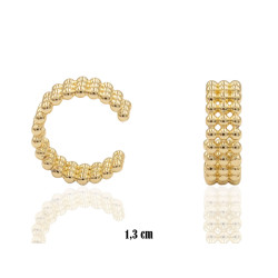 Kolczyki CM [nausznice] miedź pozłacana 14k - MF41233