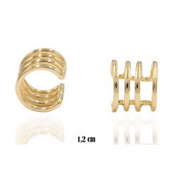 Kolczyki CM [nausznice] miedź pozłacana 14k - MF41232