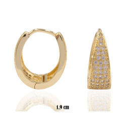 Kolczyki CM miedź pozłacana 14k - MF41358